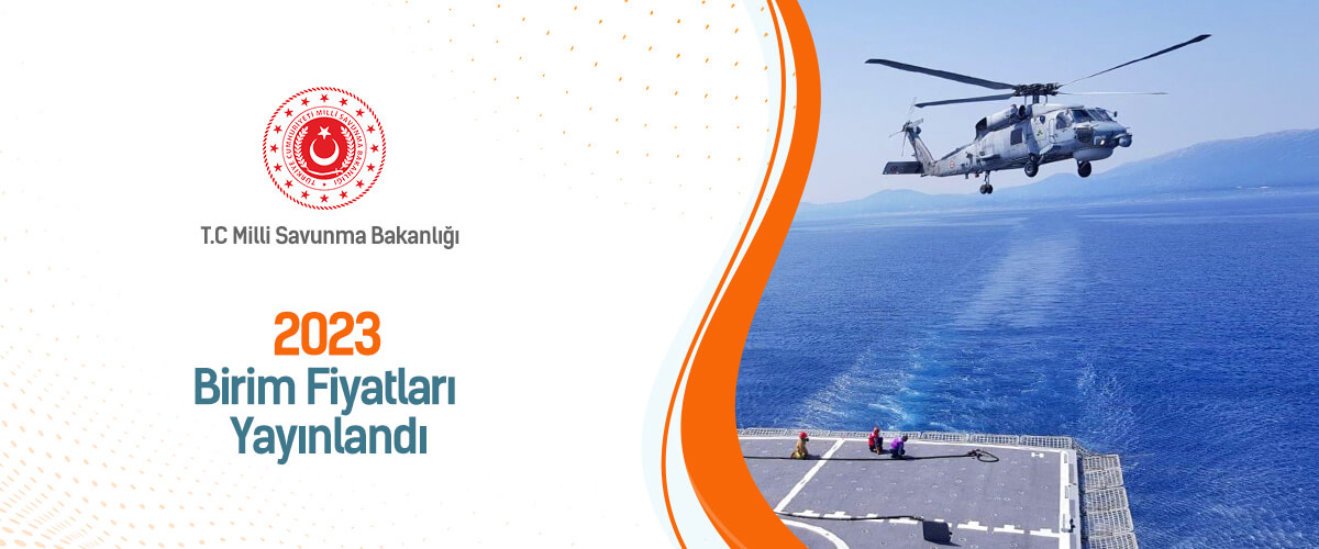 Milli Savunma Bakanlığı 2023 Birim Fiyatları Yayınlandı ve AMP'de kullanıma hazır!